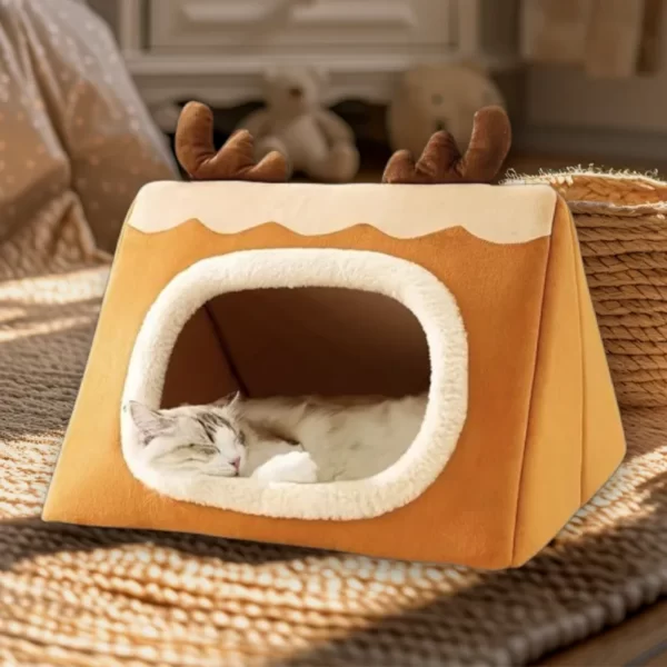 جای خواب طرح گوزن مناسب سگ و گربه