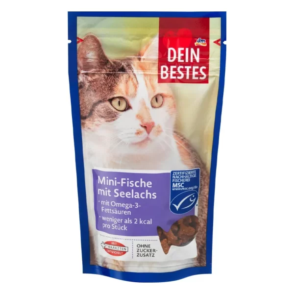 تشویقی کرانچی گربه دین بستس با طعم ماهی – وزن 65 گرم