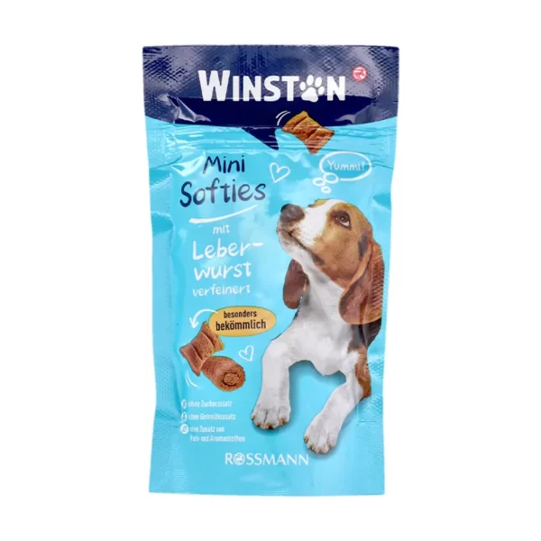 تشویقی سگ وینستون Mini Softies با طعم جگر وزن 48 گرم