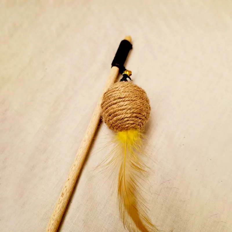 اسباب بازی میله بازی چوبی گربه مدل توپ کنفی