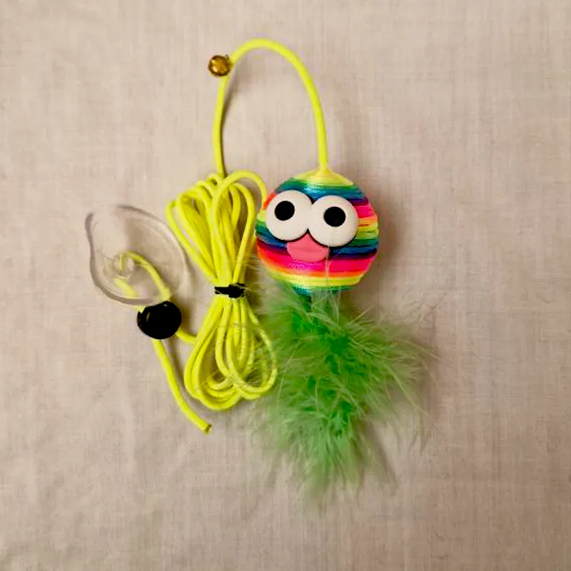 اسباب بازی آویز چسبان رنگین کمانی - رنگ سبز کم رنگ