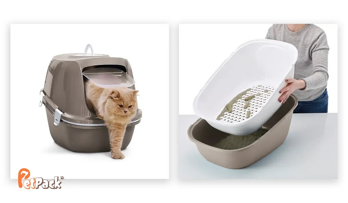 ملزومات گربه - جعبه خاک گربه