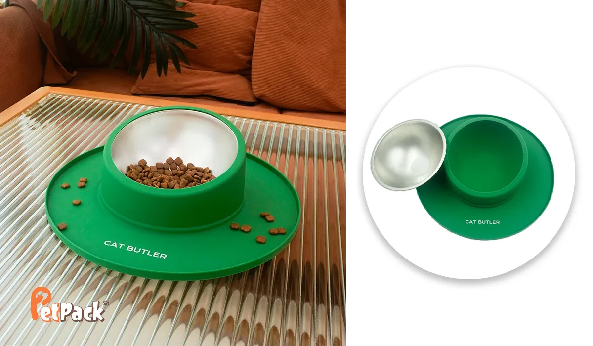 ظرف عذای چسبان گربه