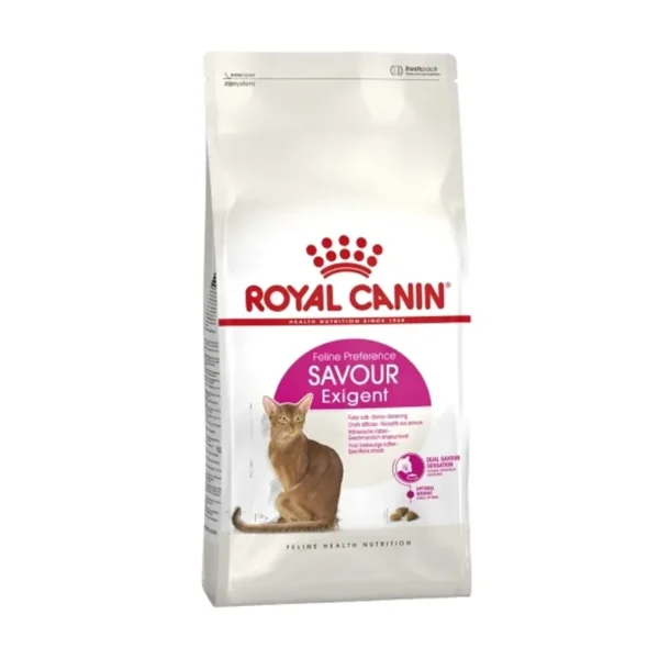 غذای خشک گربه بالغ سویور رویال کنین مدل exigent وزن 2 کیلوگرم